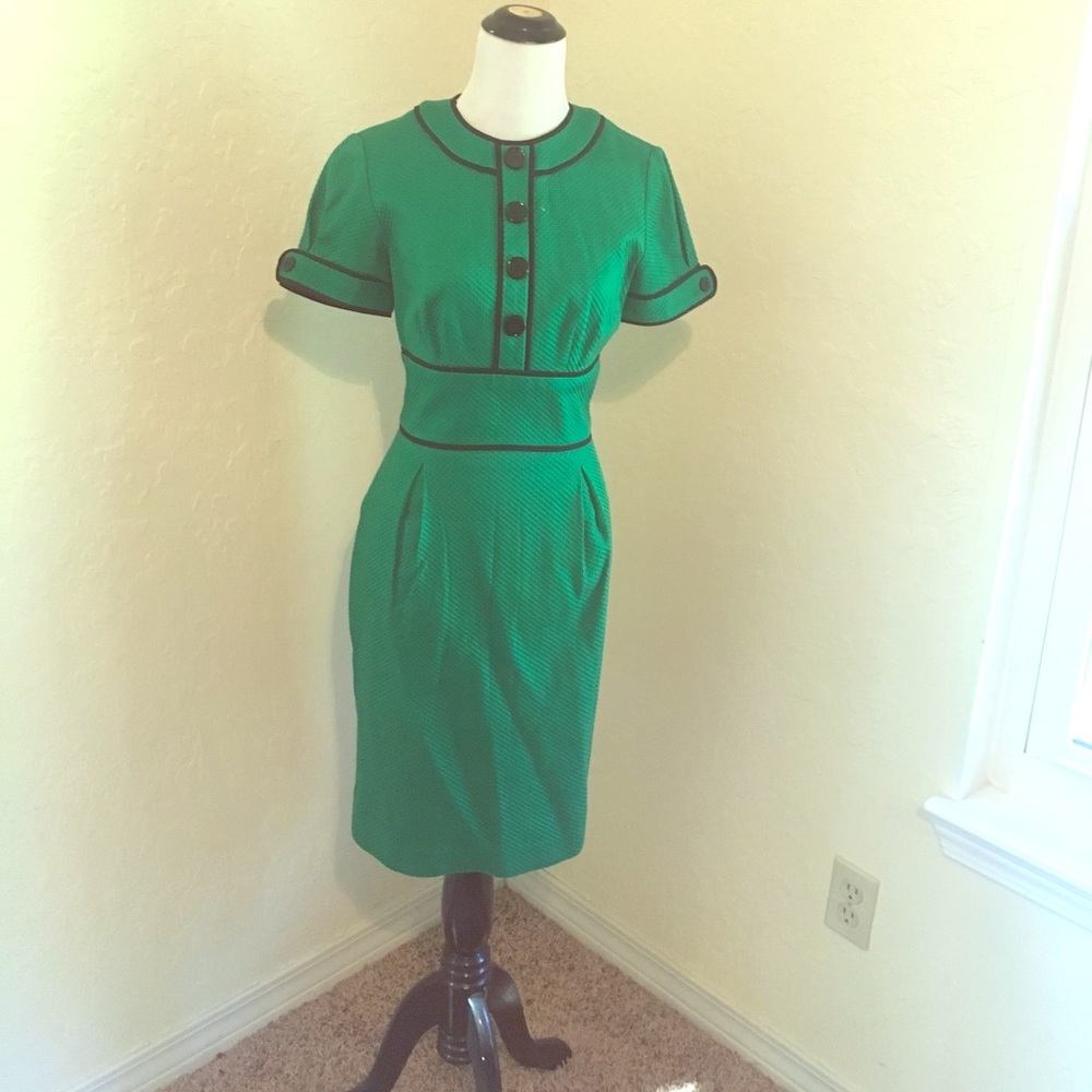 Green Maggy London Office Dress